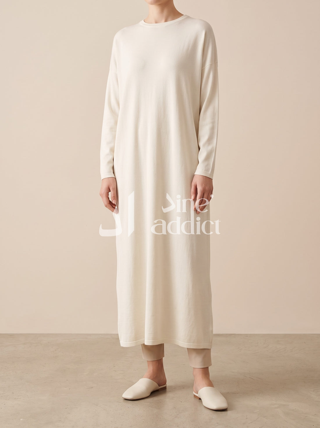 Hijab BAMBOU Jersey – 200×80 cm, vue portée de face