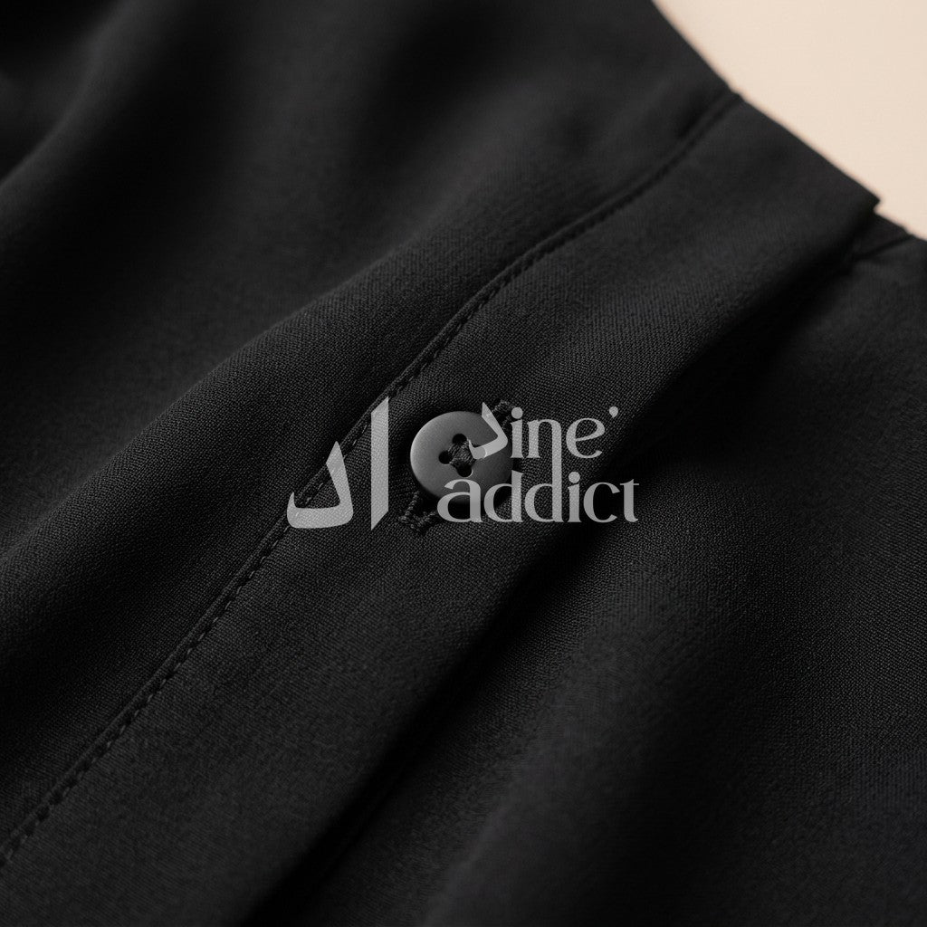 Khimar Mousseline 3 Voiles – Élégance et Confort au Quotidien, détail du tissu