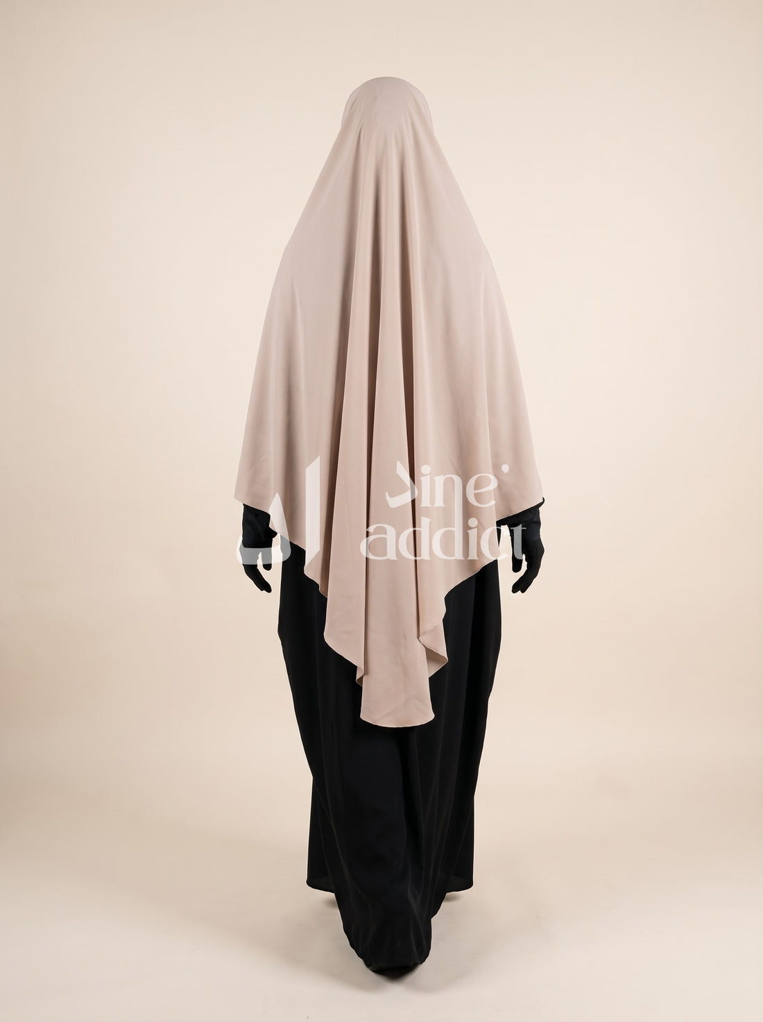 Khimar Mousseline 3 Voiles – Élégance et Confort au Quotidien, vue de dos