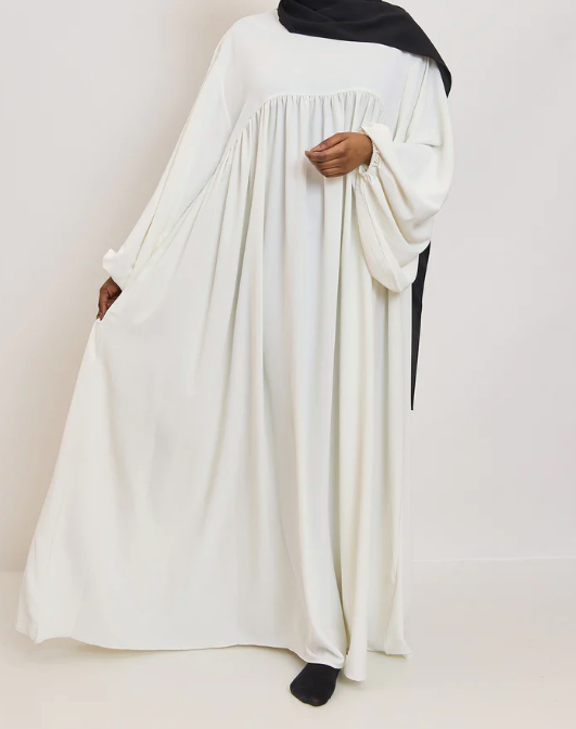 Abaya manches bouffantes en Jazz