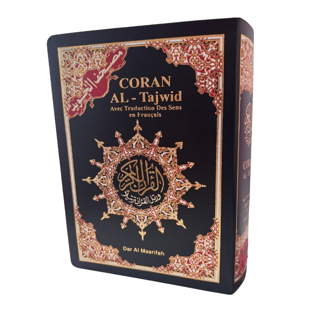 Coran Tajwid Arabe Français avec QR Codes – Traduction Muhammad Hamidullah – 12×17 cm – Dar Al Maarifah (Souple)
