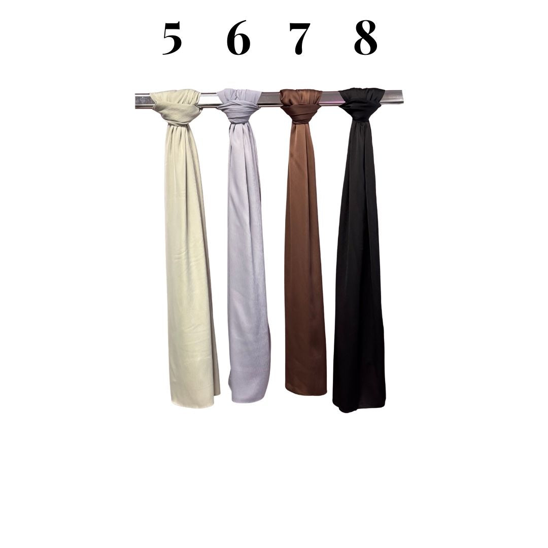 Hijab Satin Rayé « 75 x 200 »