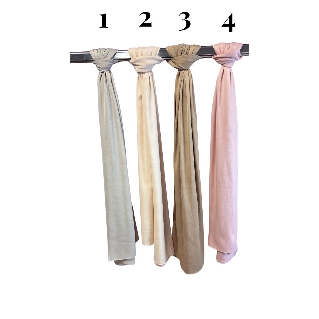 Hijab Satin Rayé « 75 x 200 »