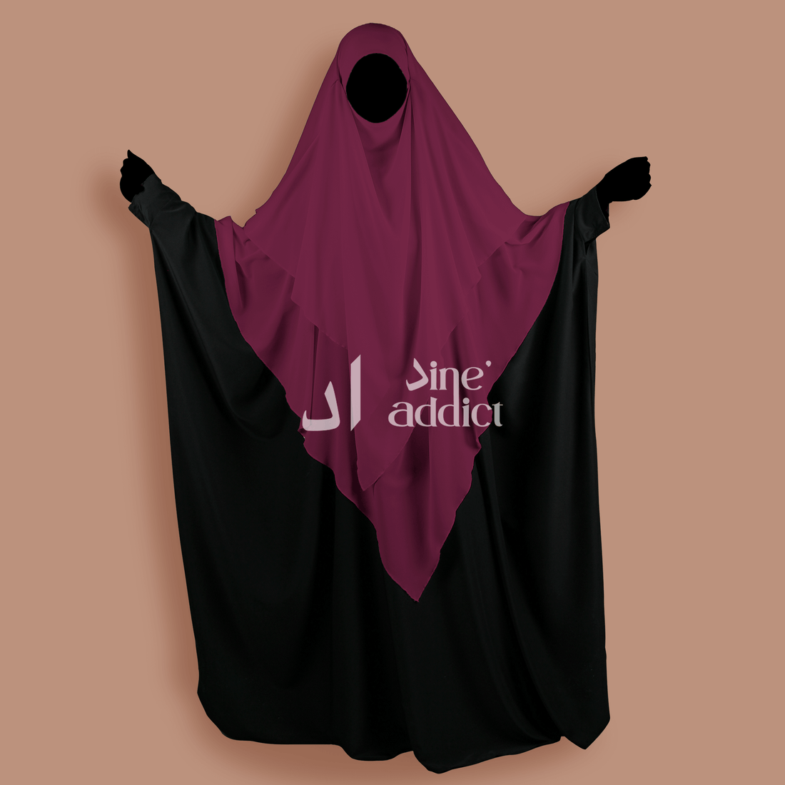 Khimar Mousseline 3 Voiles – Élégance et Confort au Quotidien