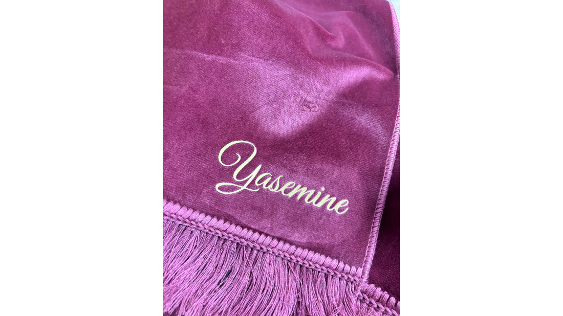 Tapis vieux rose + Prénom personnalisé