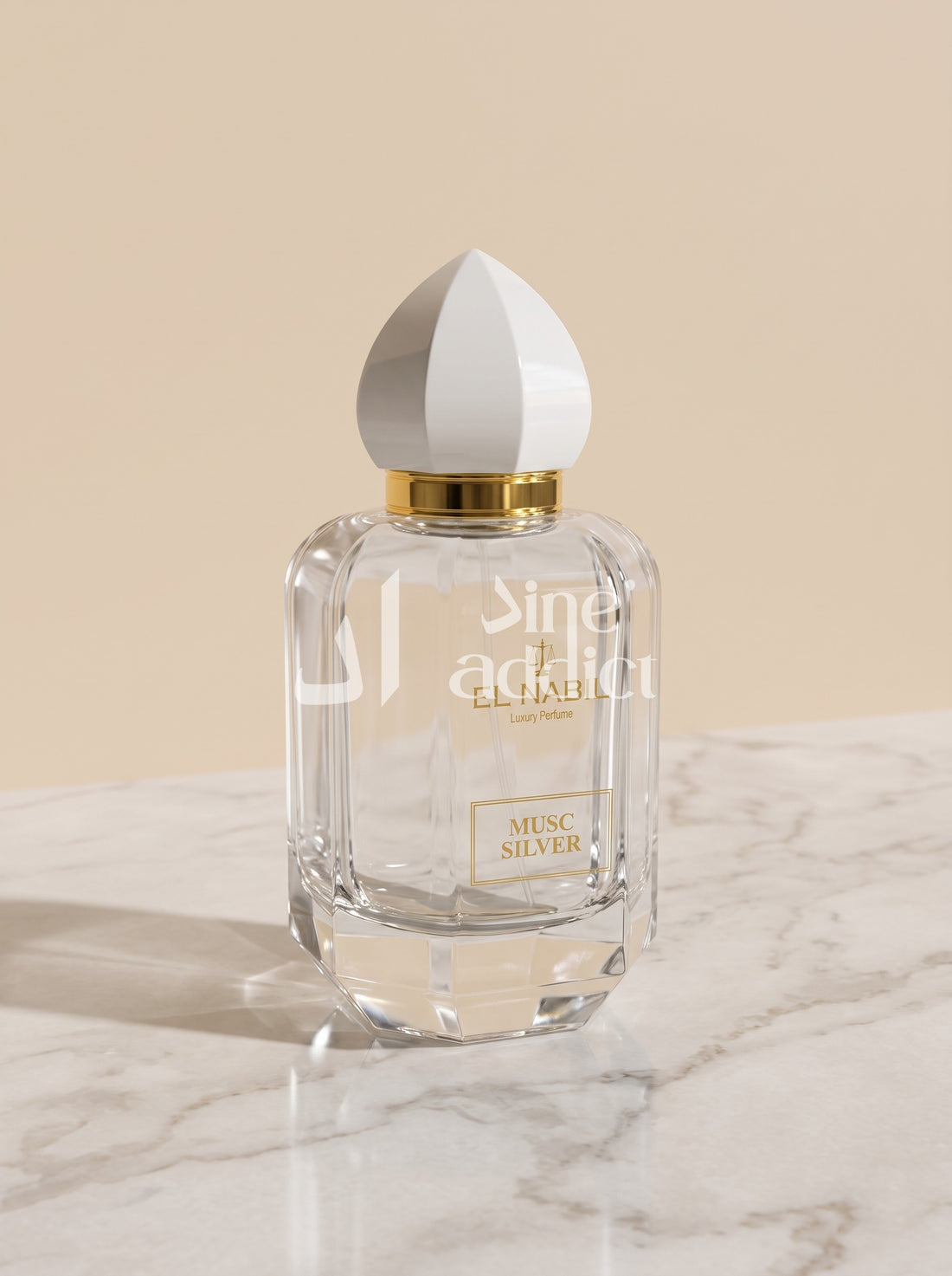 MUSC SILVER – EL NABIL EAU DE PARFUM 65 ML, flacon