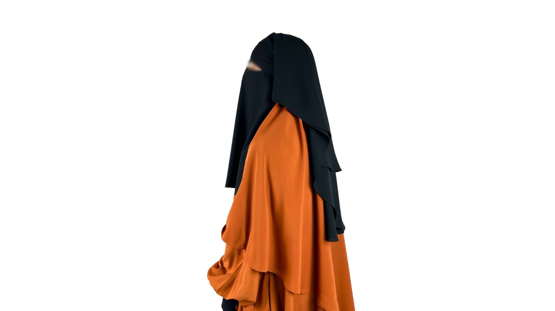 Niqab 3 Voiles Classique 90cm