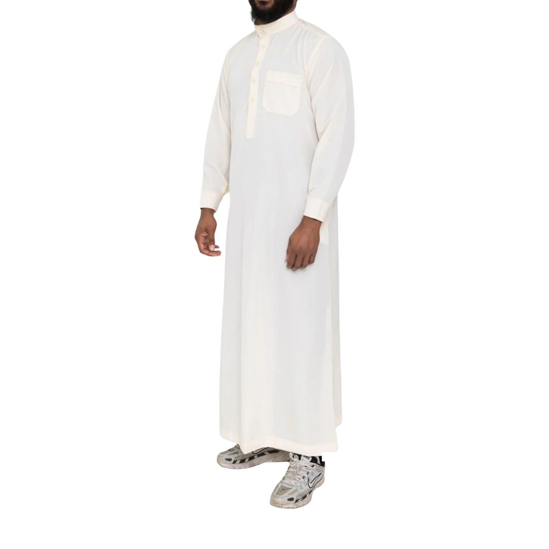 Qamis avec pantalon – Qamis saoudien col brodé