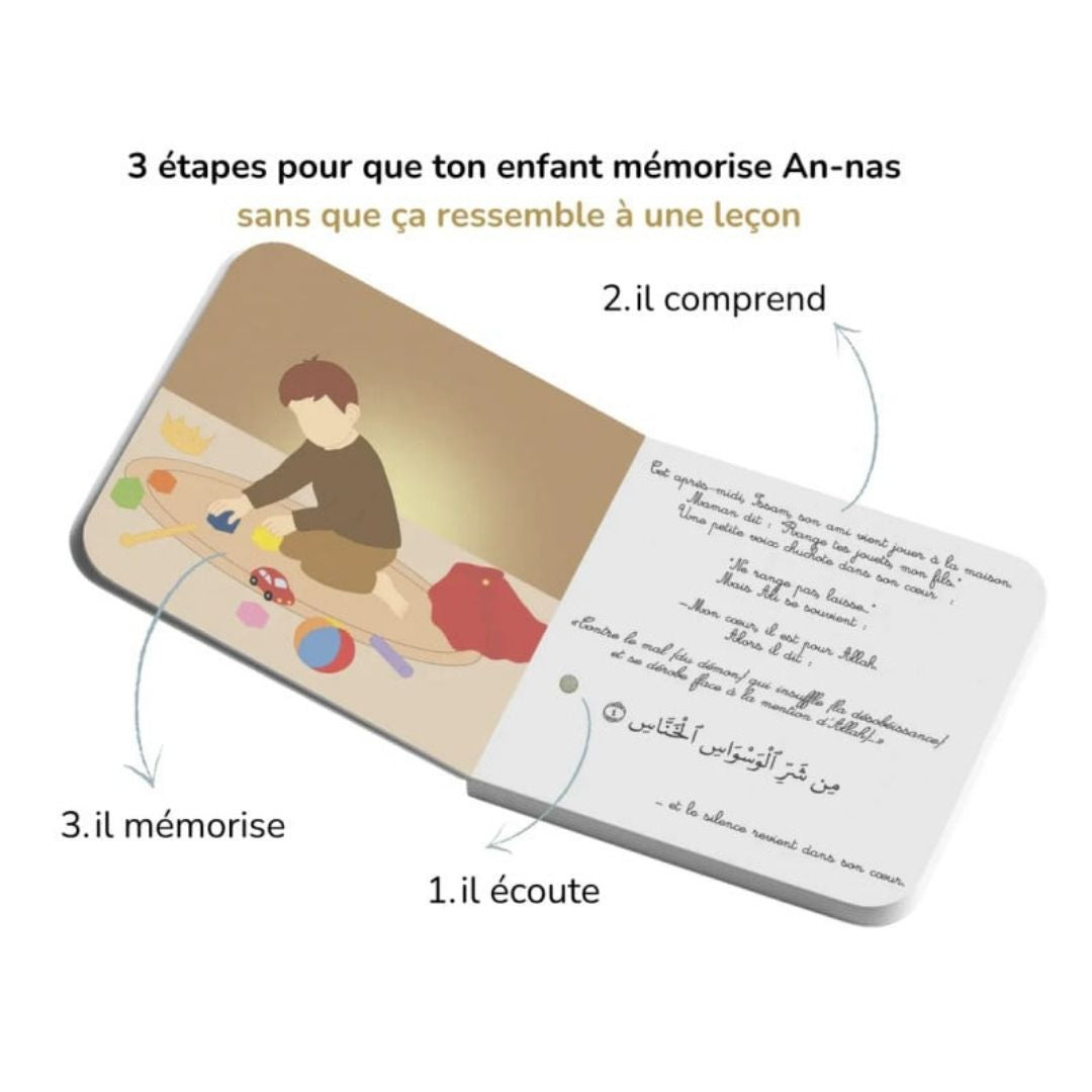Apprends Sourate An-Nas avec Ali – Livre sonore pour enfant