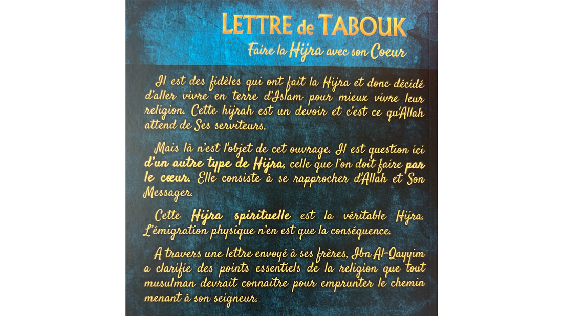 LETTRE DE TABOUK – D’ibn Al Qayyim