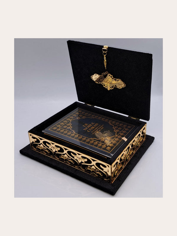 COFFRET CORAN + Coran FR/AR – Couleur NOIR