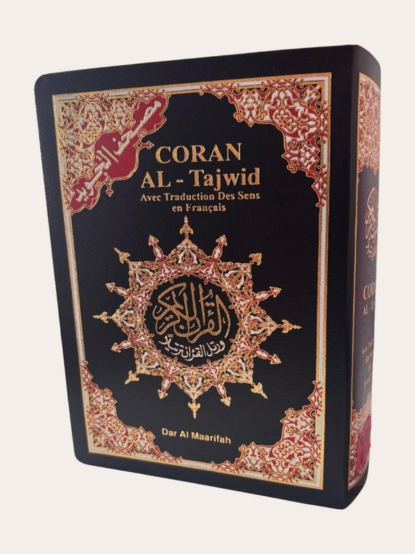 Coran Tajwid Arabe Français avec QR Codes – Traduction Muhammad Hamidullah – 12×17 cm – Dar Al Maarifah (Souple)