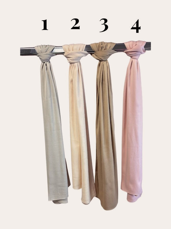 Hijab Satin Rayé « 75 x 200 »