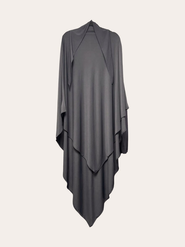 KHIMAR JERSEY PREMIUM LONG GRIS ANTHRACITE