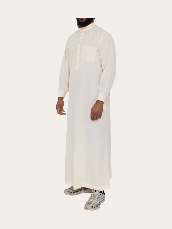 Qamis avec pantalon – Qamis saoudien col brodé