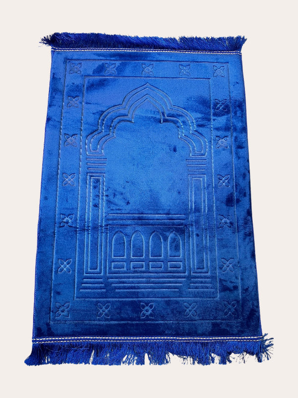 Tapis de prière orthopédique (bleu roi)